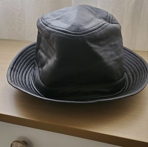 Small leather hat